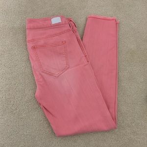 Celebrity Pink Mid Rise Skinny Jeans (Pink)